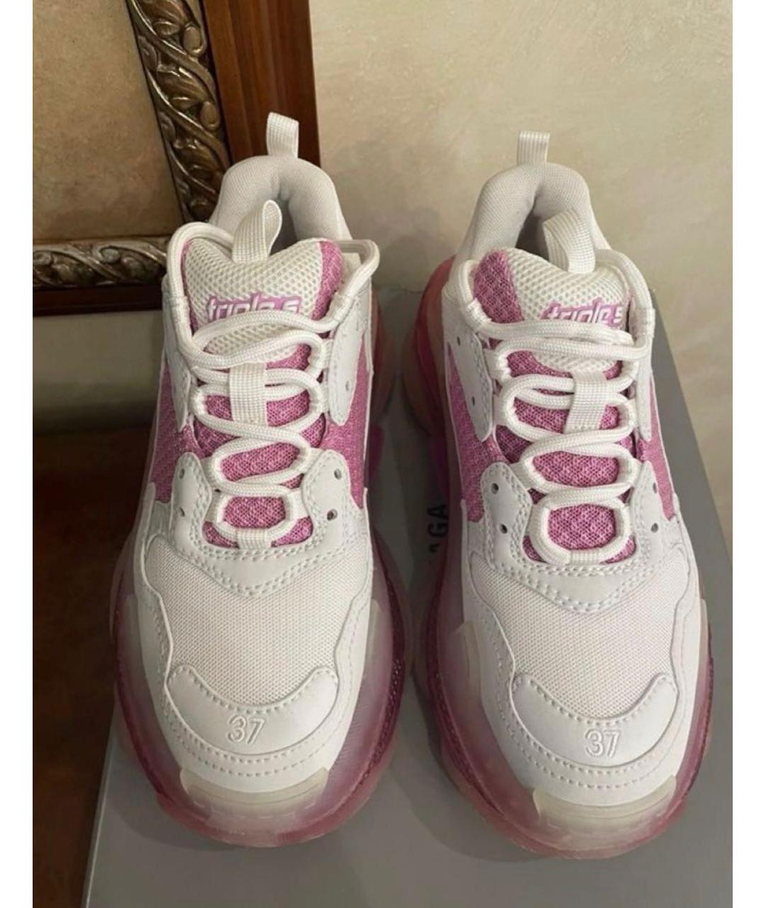 BALENCIAGA Розовые кроссовки, фото 2