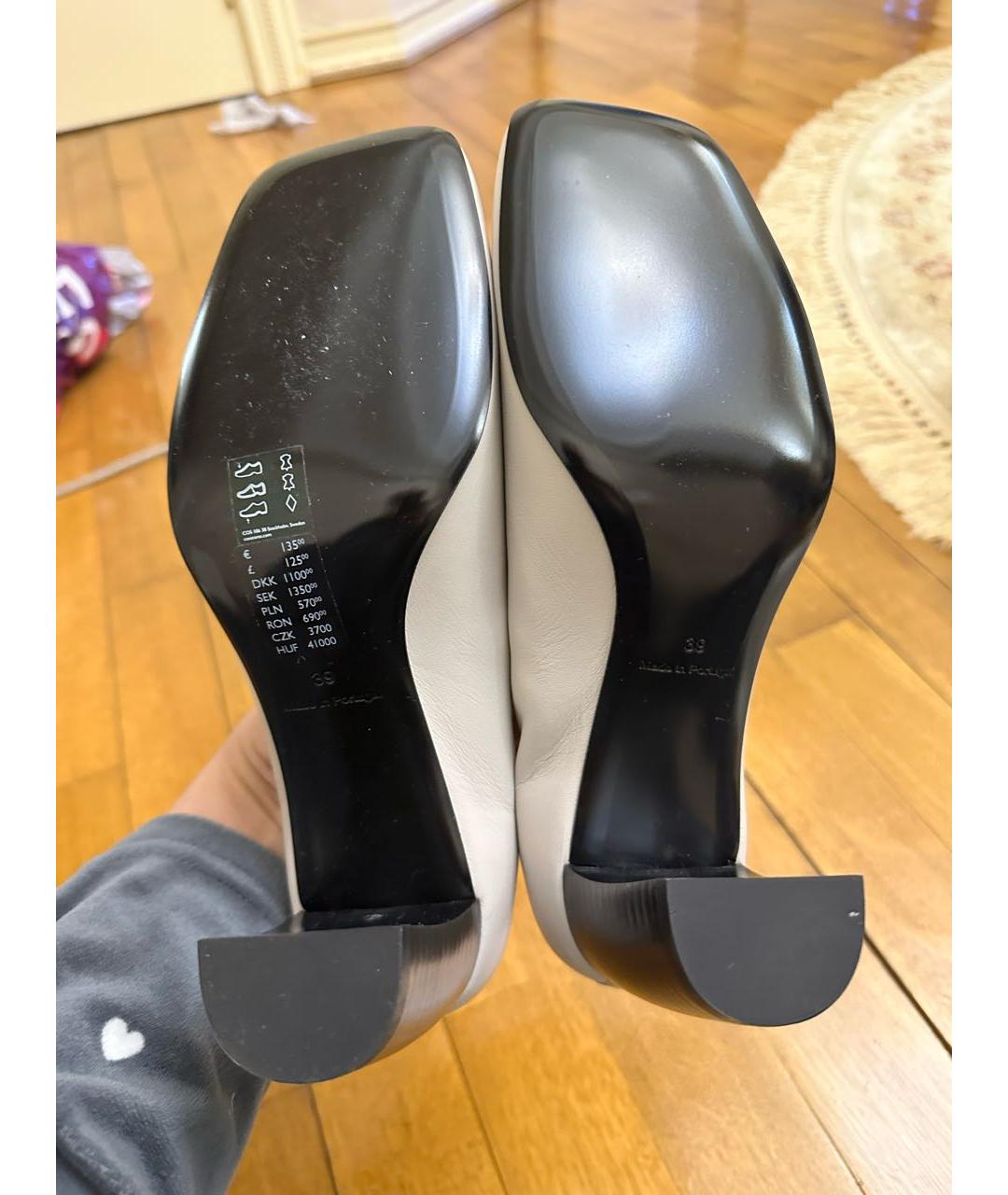 COS Серые кожаные туфли, фото 4