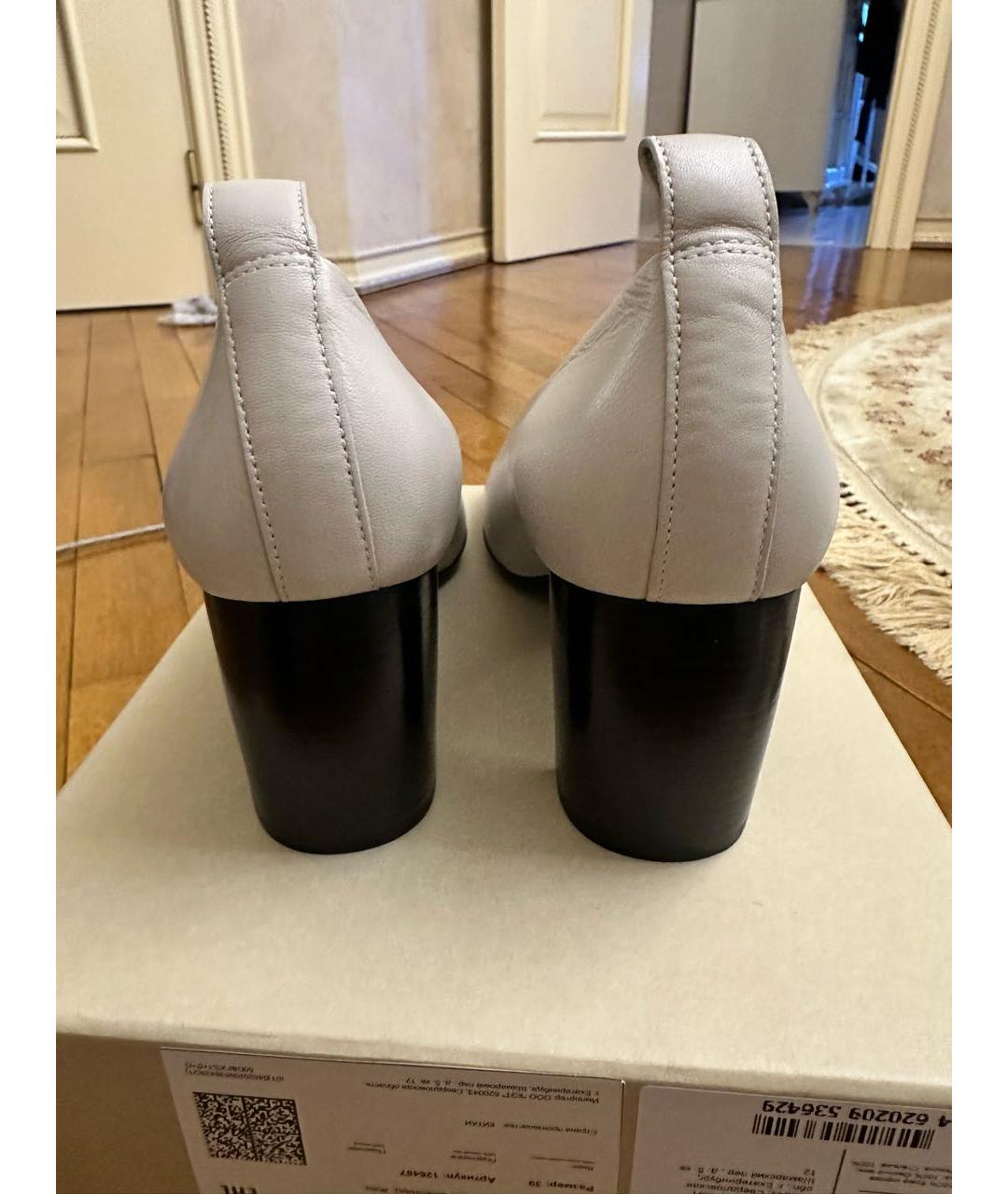 COS Серые кожаные туфли, фото 3