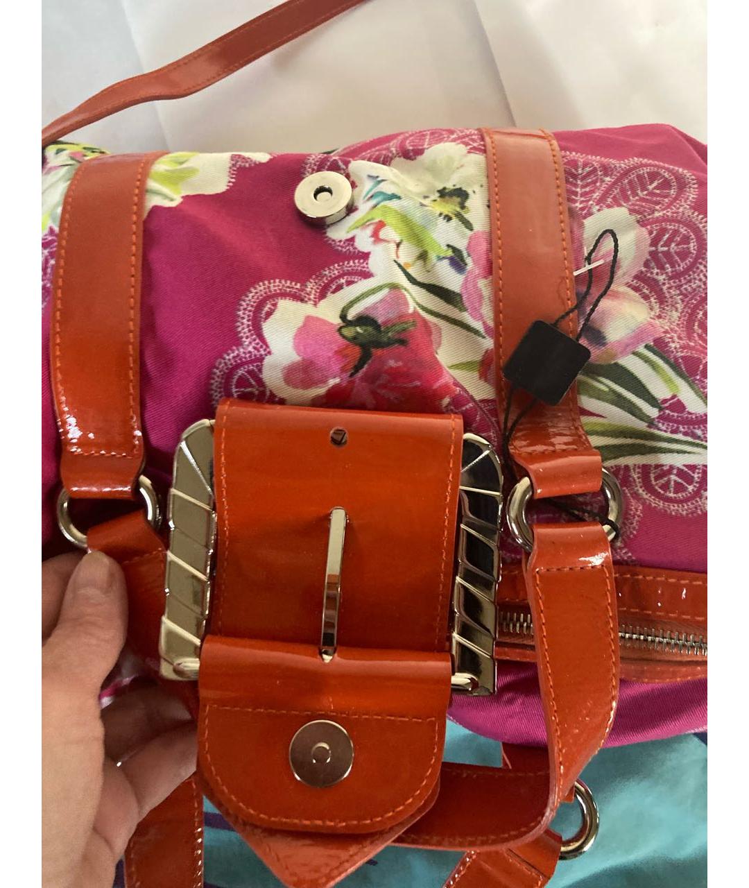 DOLCE&GABBANA Красная тканевая сумка через плечо, фото 5