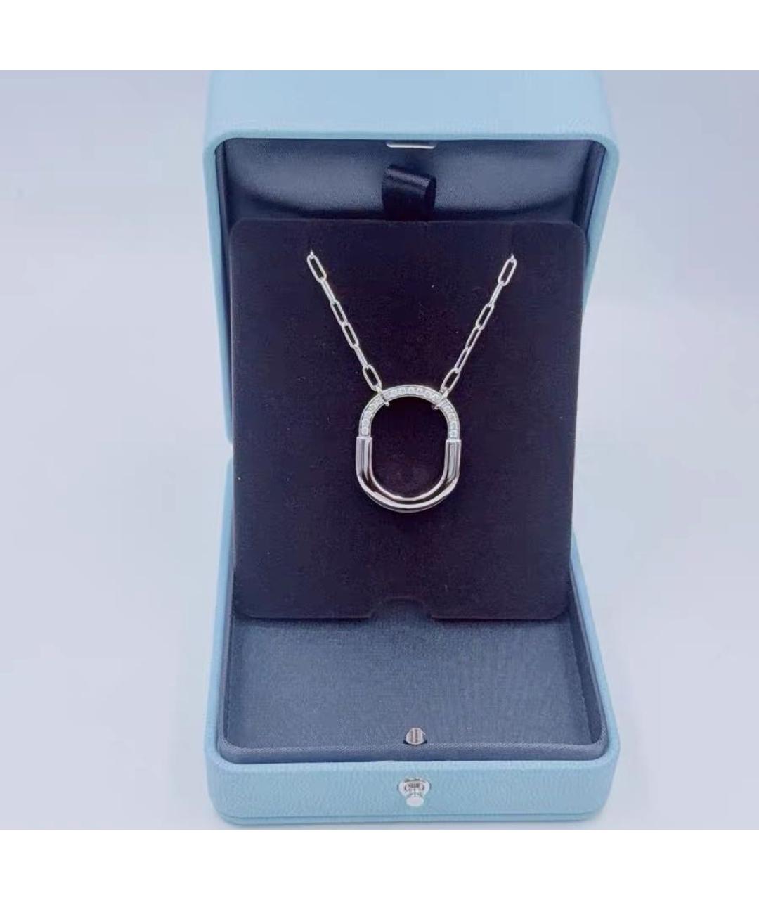 TIFFANY&CO Серебряное колье из белого золота, фото 4