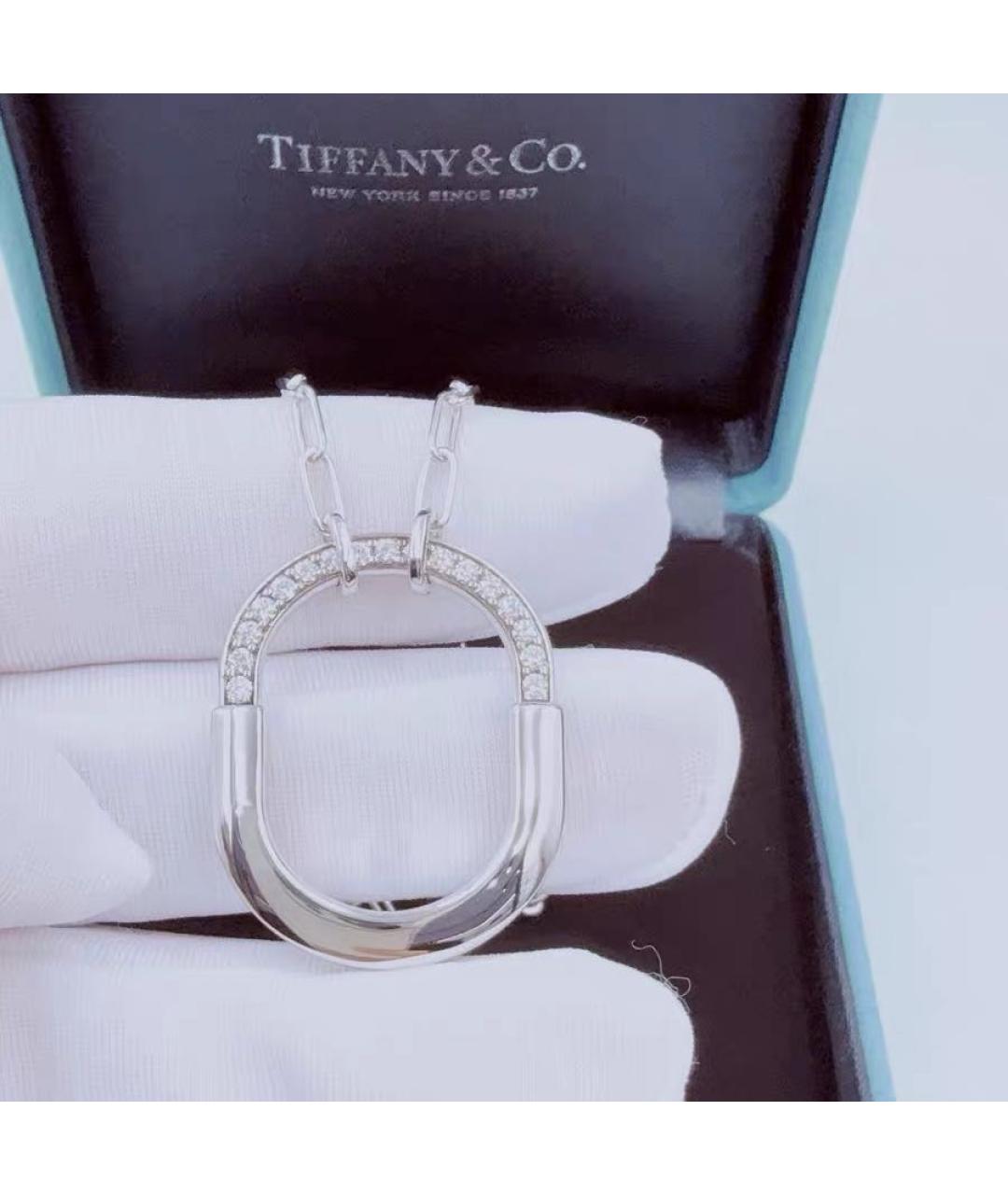 TIFFANY&CO Серебряное колье из белого золота, фото 2