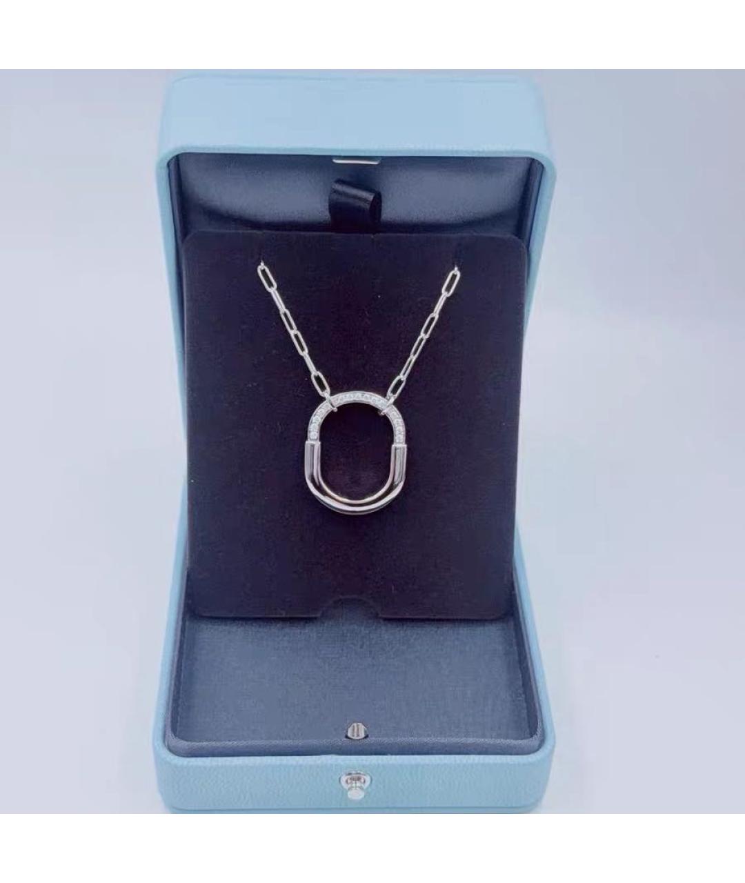 TIFFANY&CO Серебряное колье из белого золота, фото 3