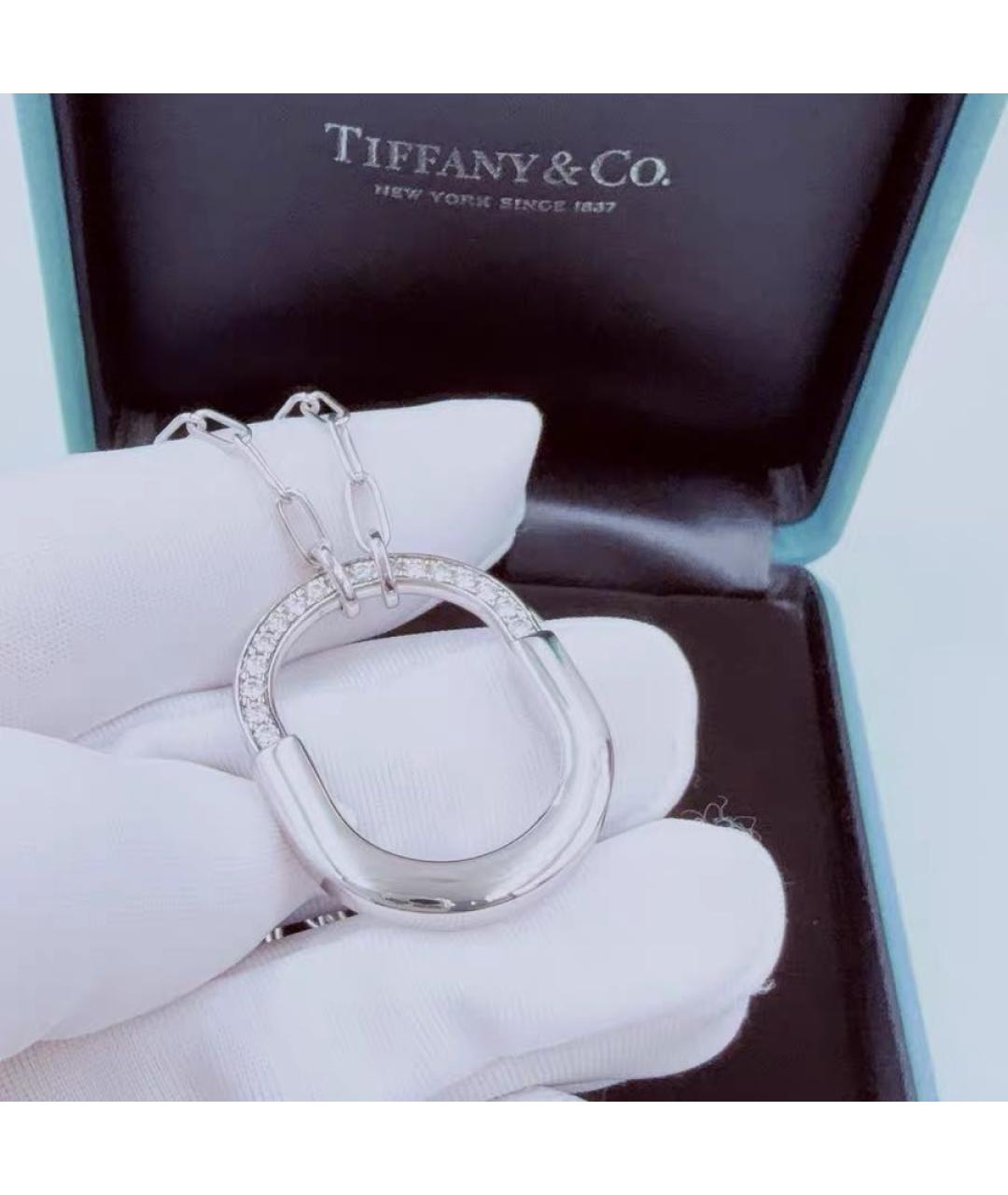 TIFFANY&CO Серебряное колье из белого золота, фото 5