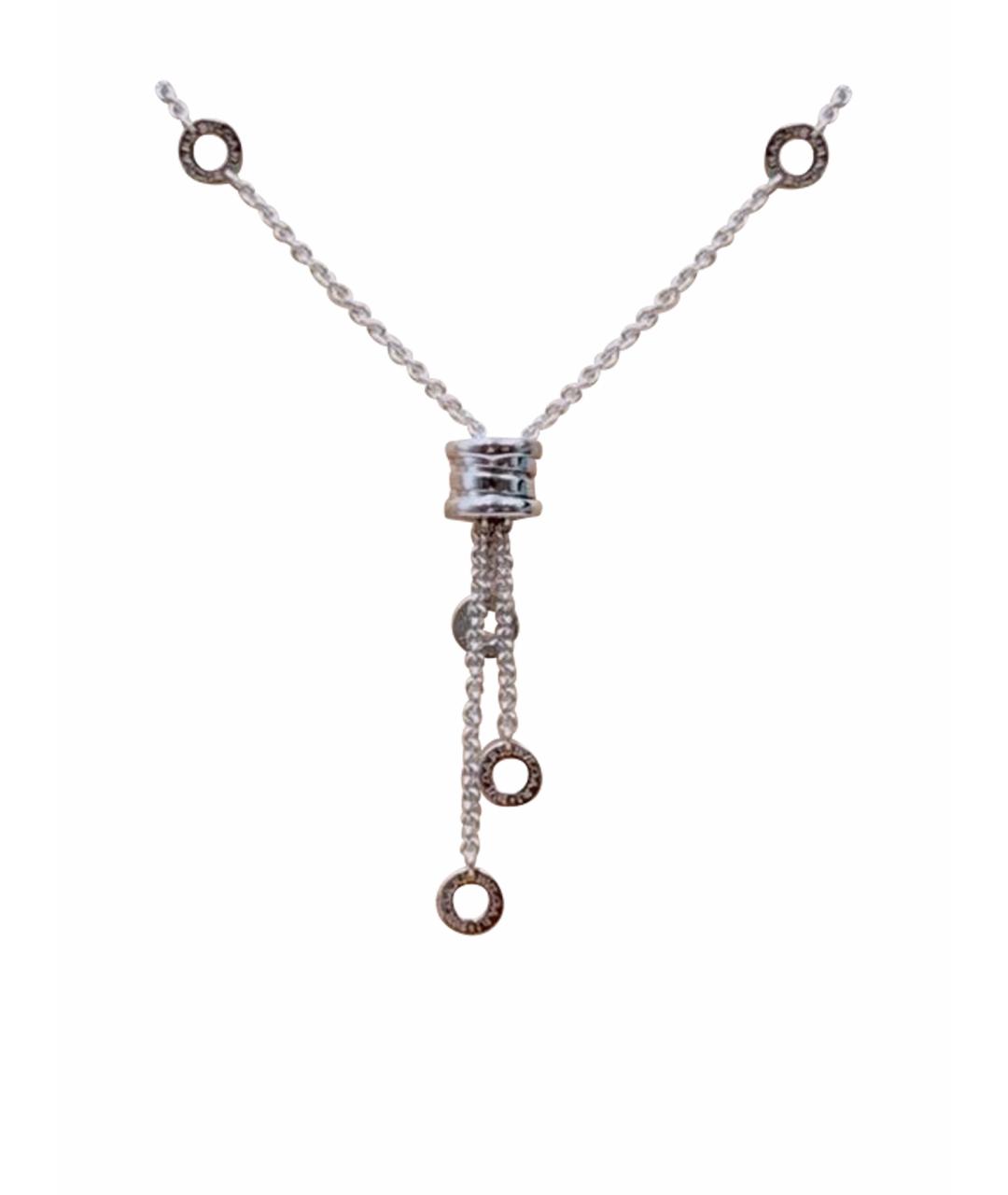 BVLGARI Серебряное колье из белого золота, фото 1
