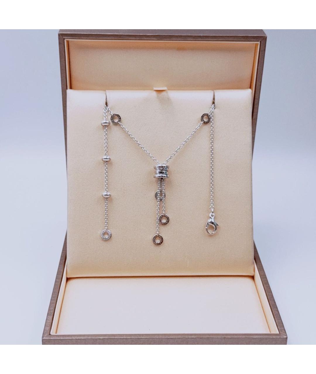 BVLGARI Серебряное колье из белого золота, фото 7