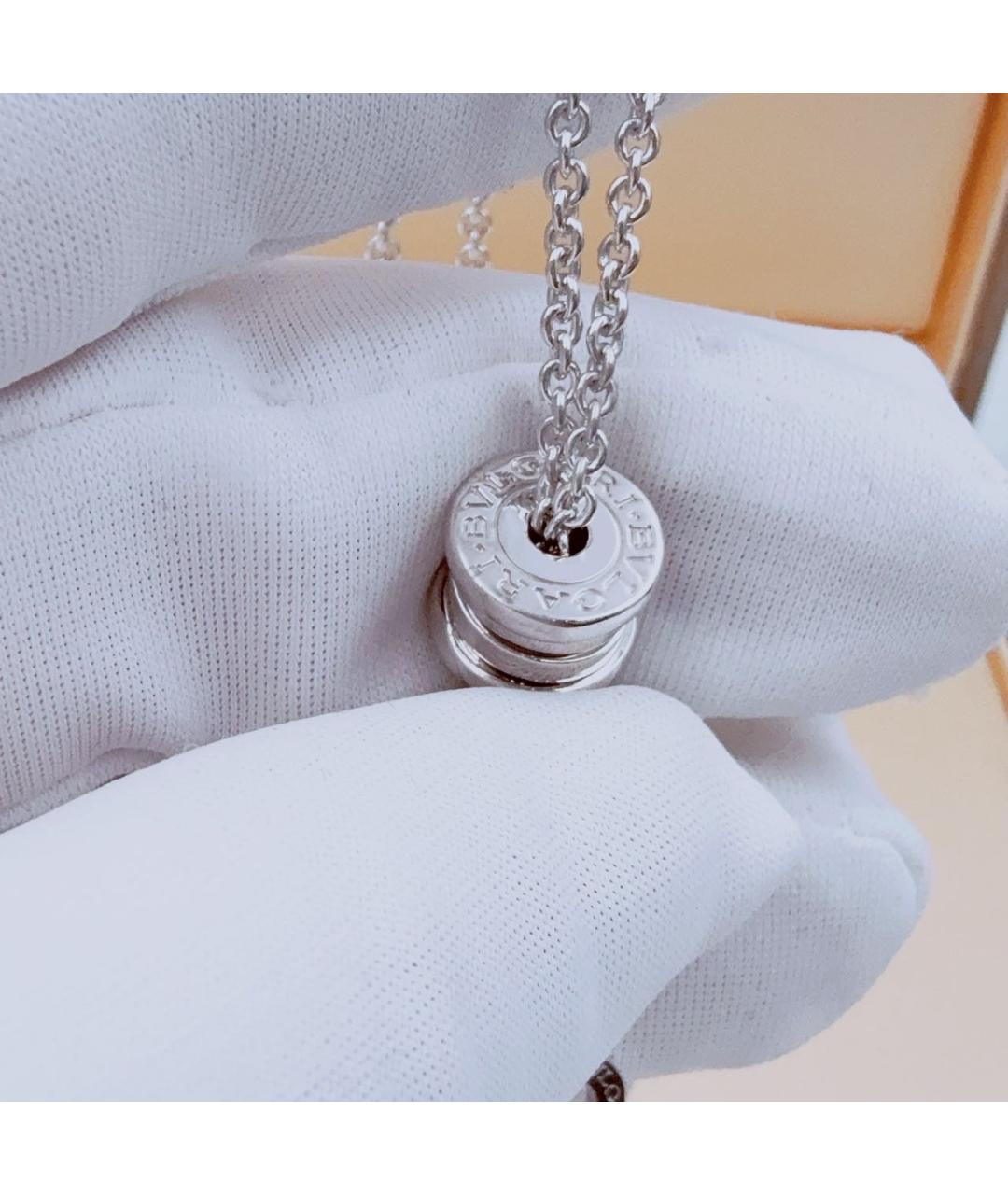 BVLGARI Серебряное колье из белого золота, фото 4