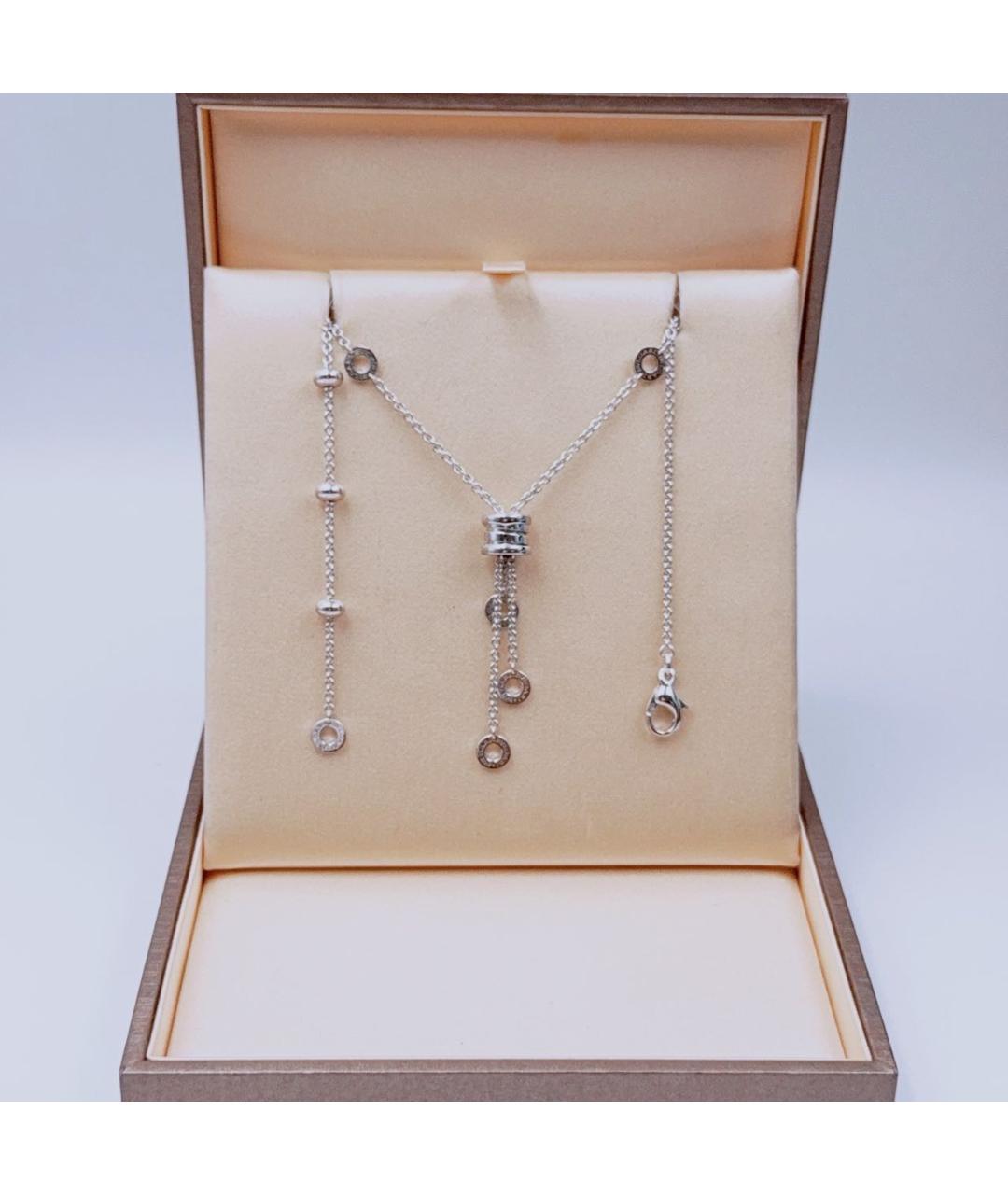 BVLGARI Серебряное колье из белого золота, фото 2