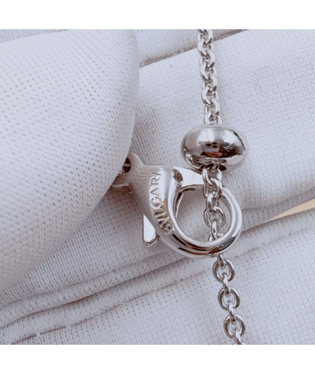 BVLGARI Серебряное колье из белого золота, фото 5