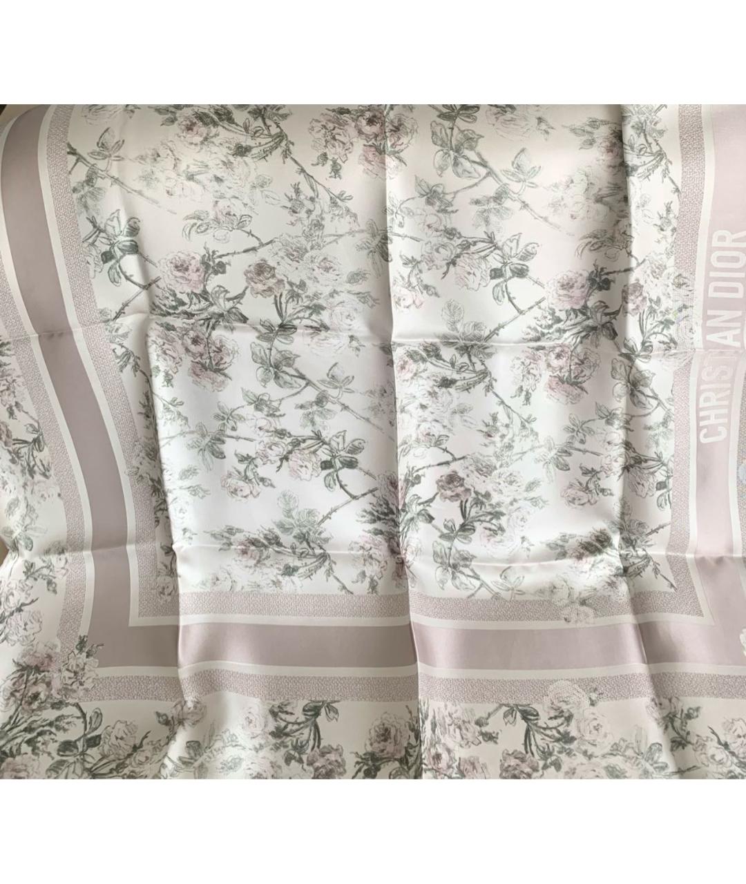 CHRISTIAN DIOR Розовый шелковый платок, фото 6