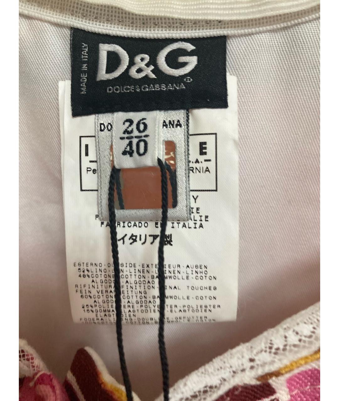 DOLCE&GABBANA Мульти хлопковый корсет, фото 5