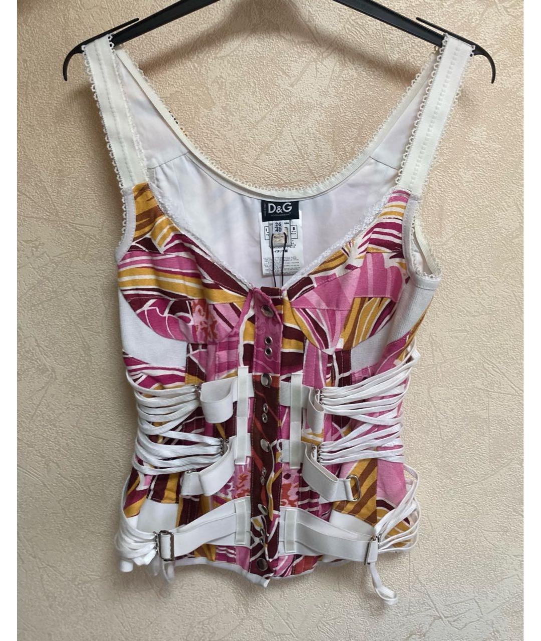 DOLCE&GABBANA Мульти хлопковый корсет, фото 8