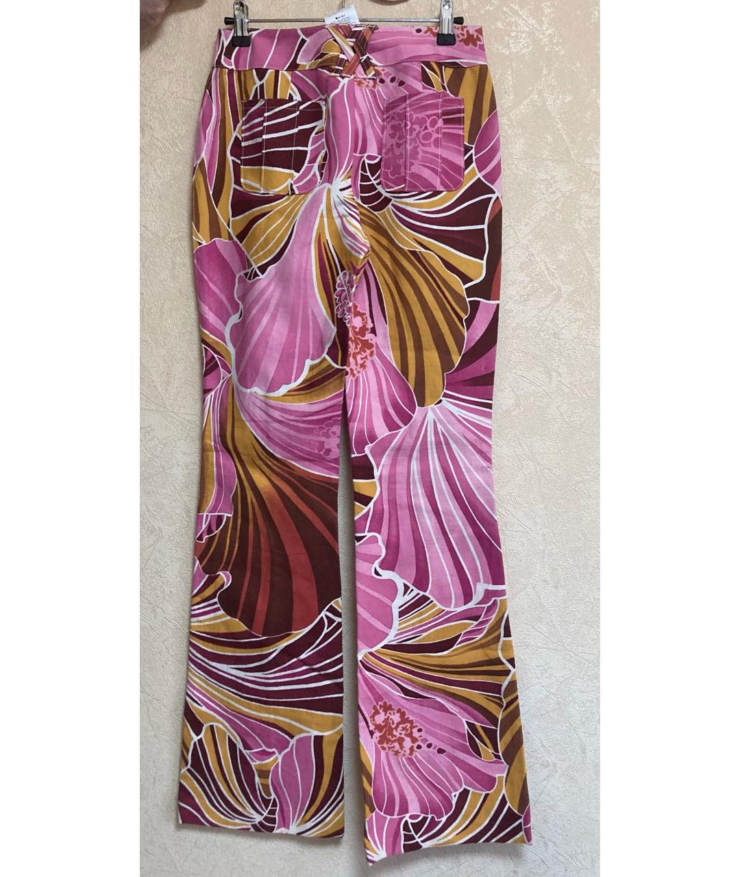 DOLCE&GABBANA Мульти прямые брюки, фото 2