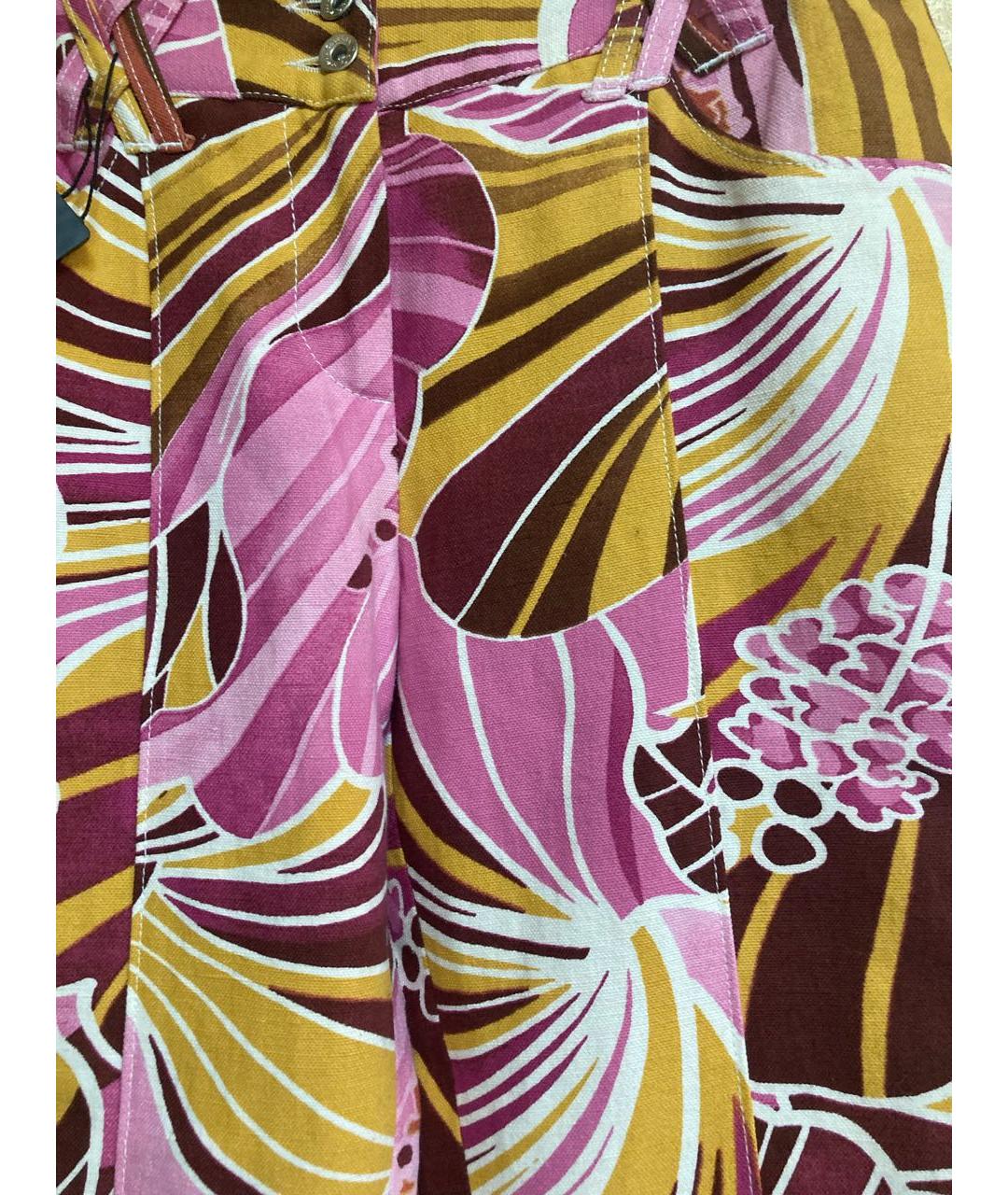 DOLCE&GABBANA Мульти прямые брюки, фото 5