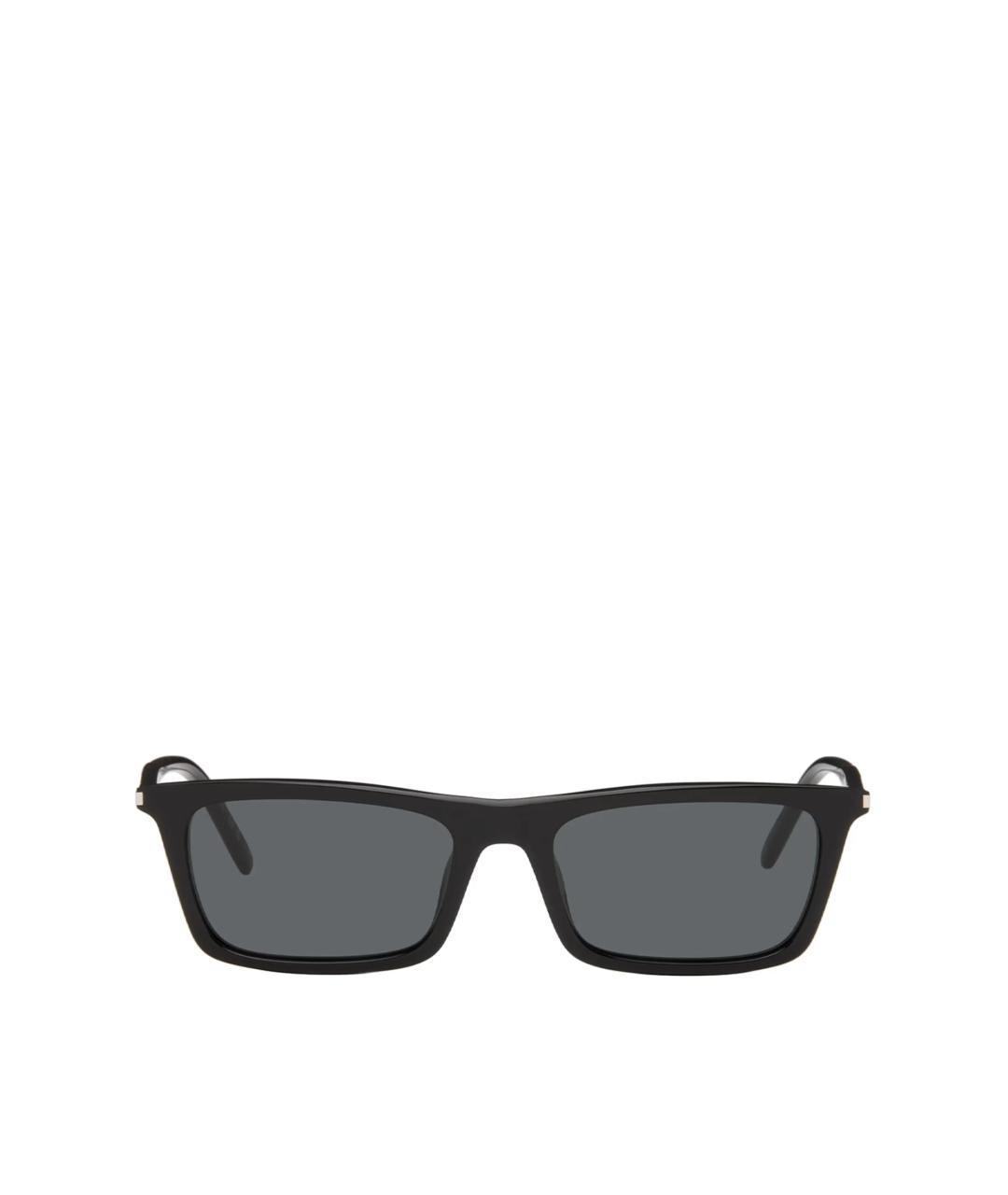 SAINT LAURENT Черные пластиковые солнцезащитные очки, фото 1