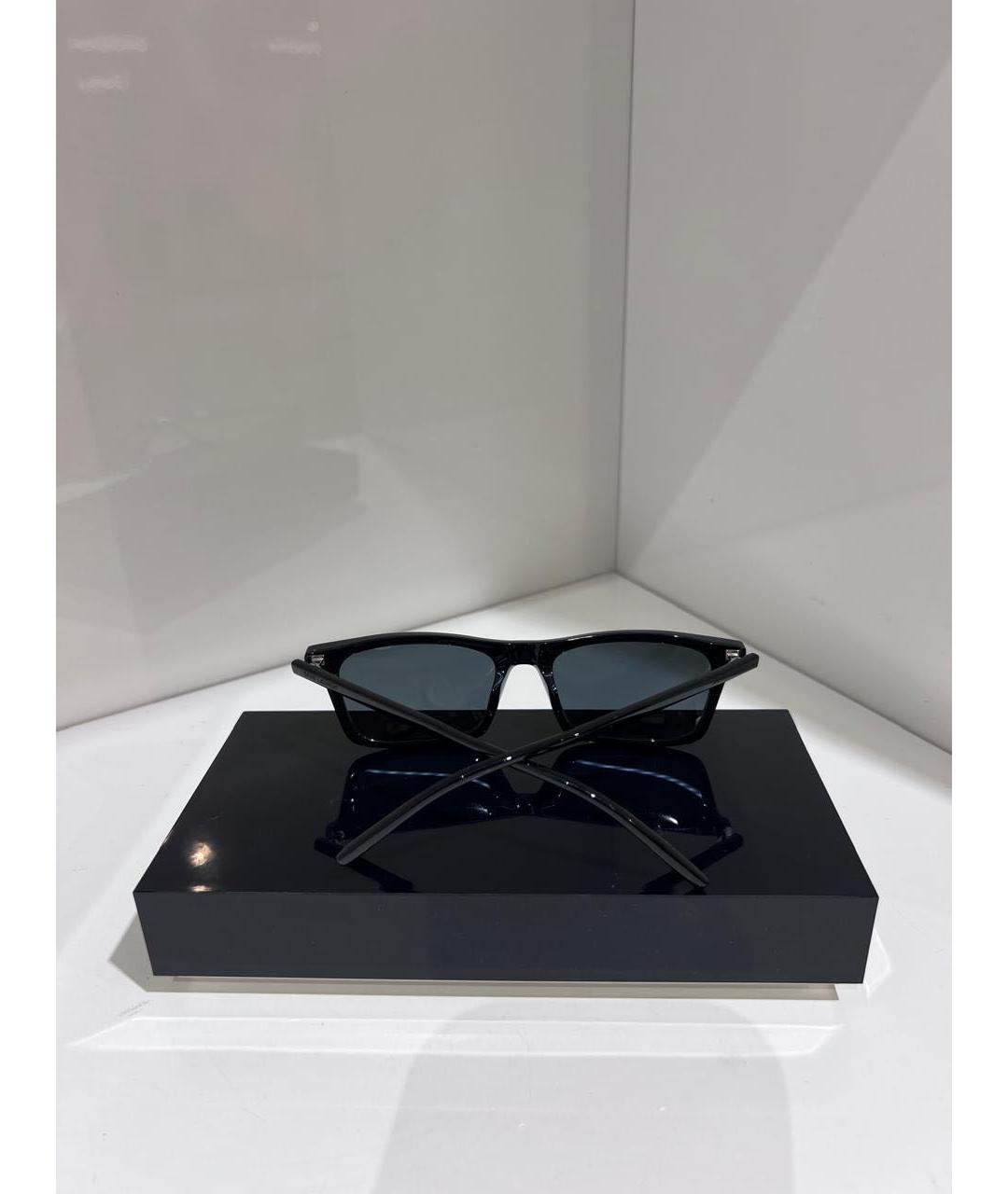 SAINT LAURENT Черные пластиковые солнцезащитные очки, фото 3