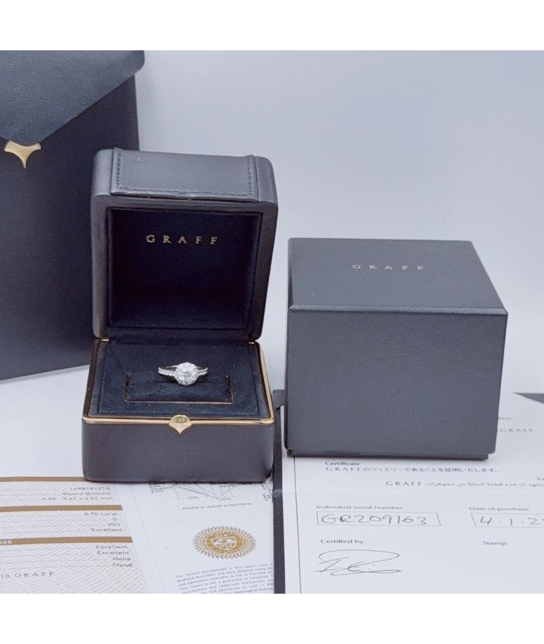 GRAFF Серебряное кольцо из белого золота, фото 3