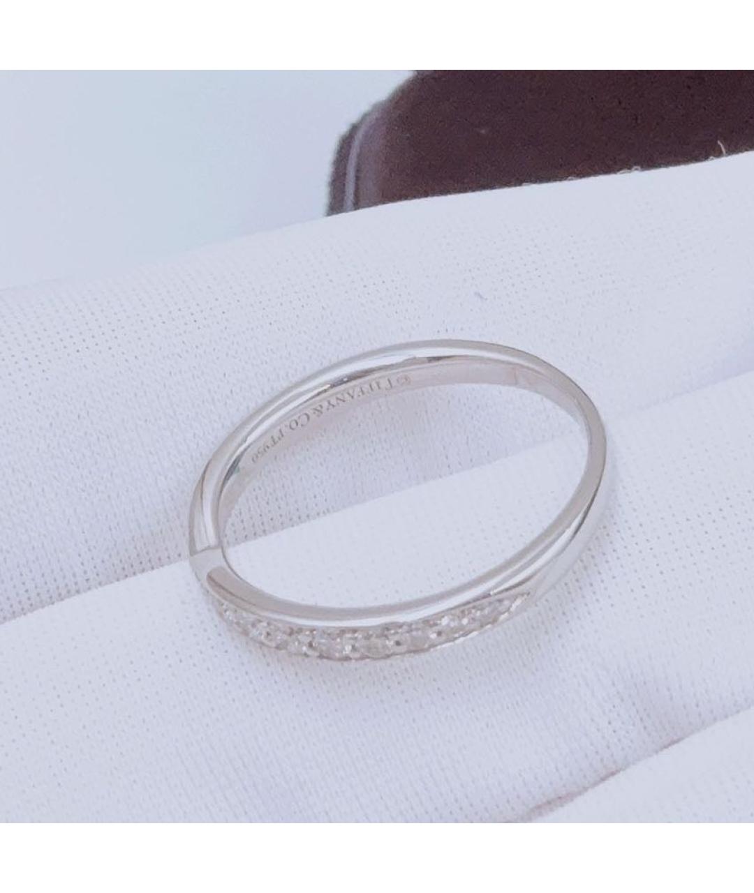TIFFANY&CO Серебряное платиновое кольцо, фото 4
