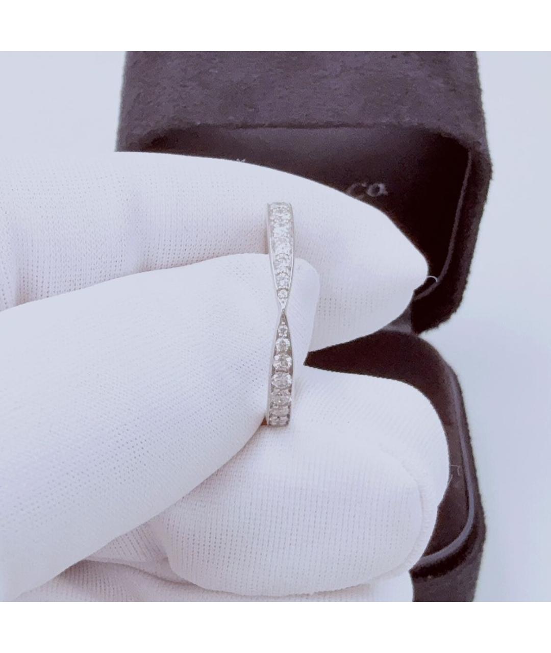 TIFFANY&CO Серебряное платиновое кольцо, фото 2