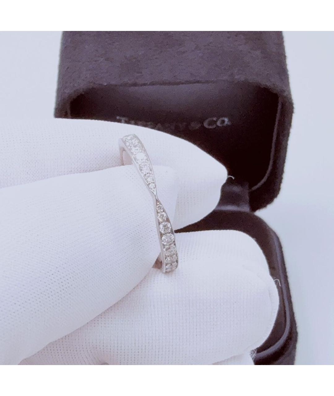 TIFFANY&CO Серебряное платиновое кольцо, фото 5