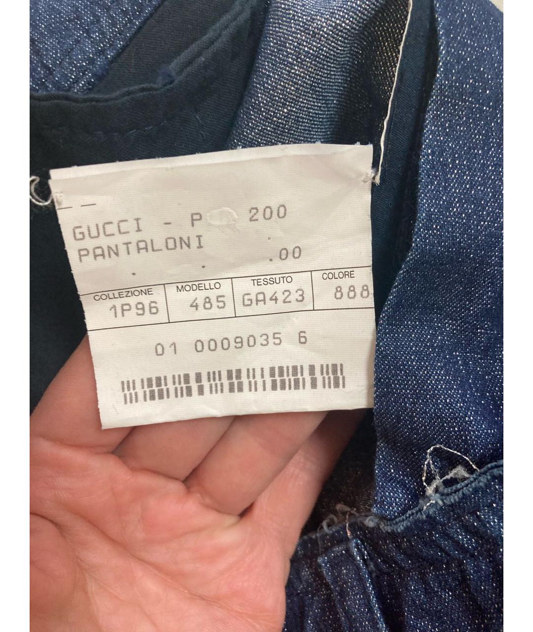 GUCCI Синие хлопковые кюлоты, фото 7