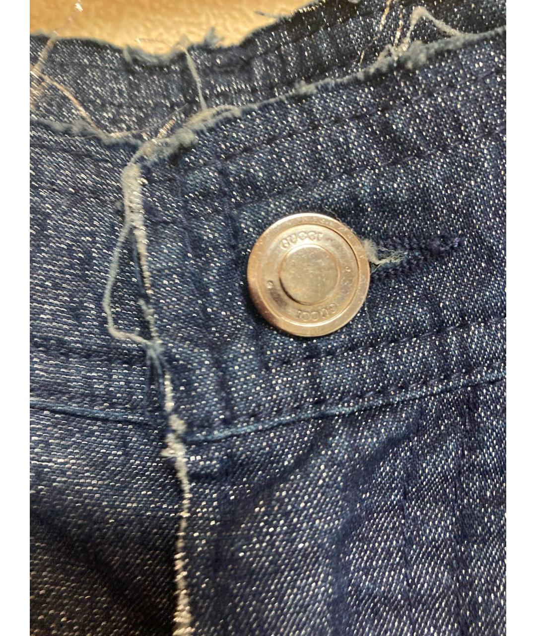 GUCCI Синие хлопковые кюлоты, фото 5