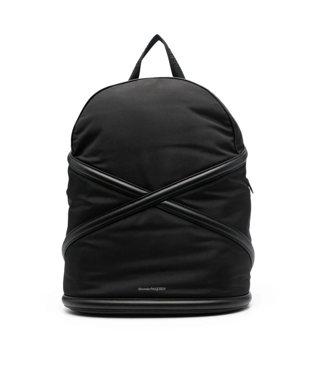 ALEXANDER MCQUEEN Черный кожаный рюкзак, фото 5