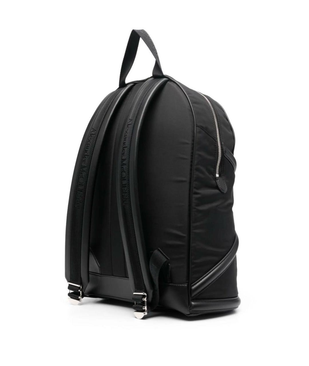 ALEXANDER MCQUEEN Черный кожаный рюкзак, фото 2