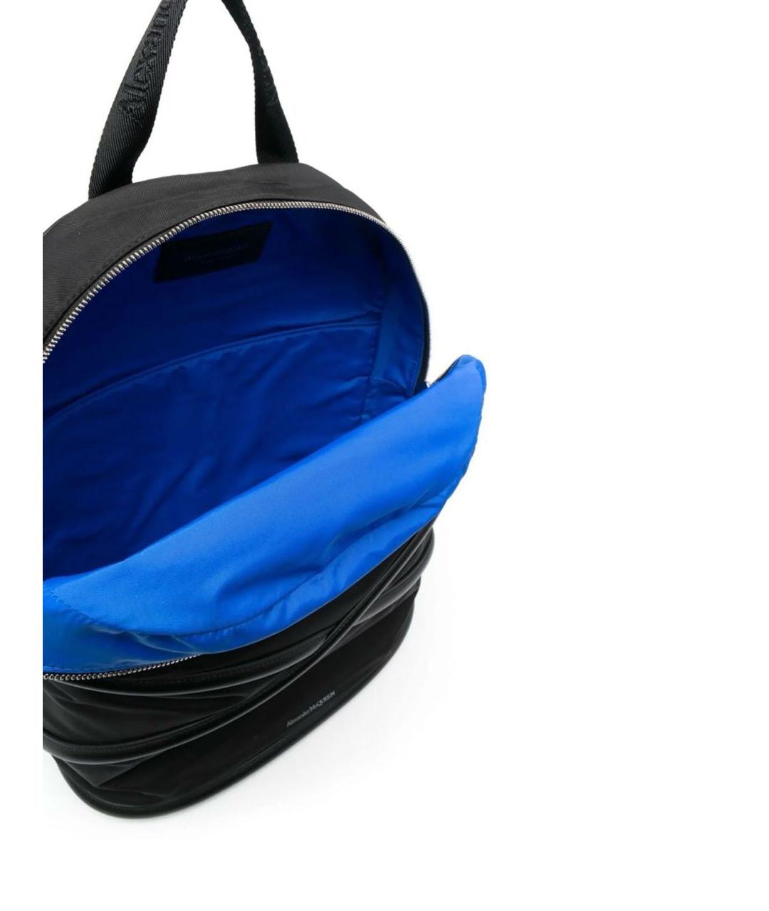 ALEXANDER MCQUEEN Черный кожаный рюкзак, фото 3