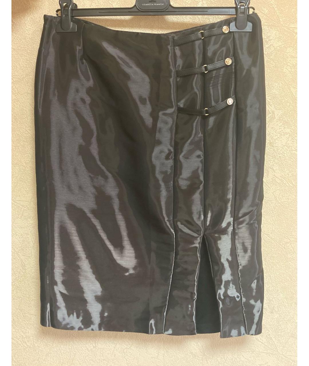 GUCCI Черная ацетатная юбка миди, фото 8