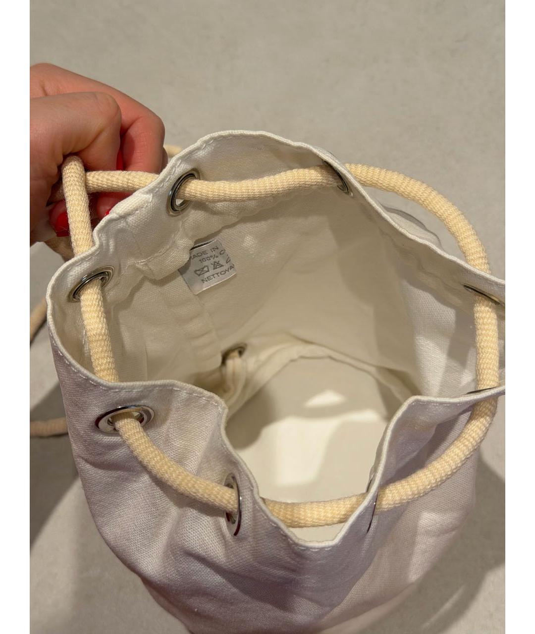 HERMES Белый рюкзак, фото 8