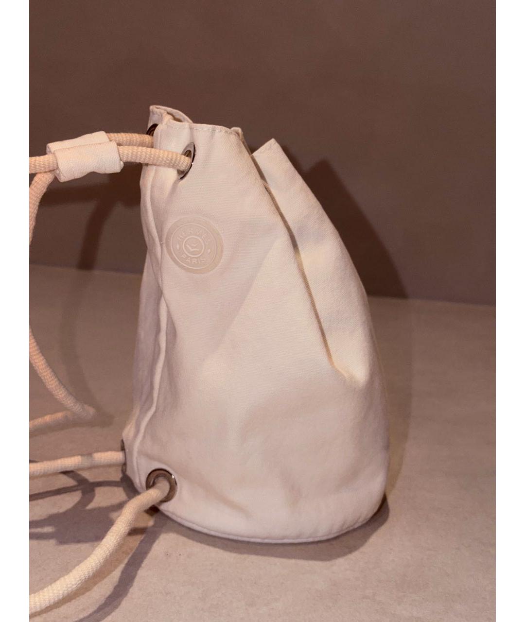 HERMES Белый рюкзак, фото 3