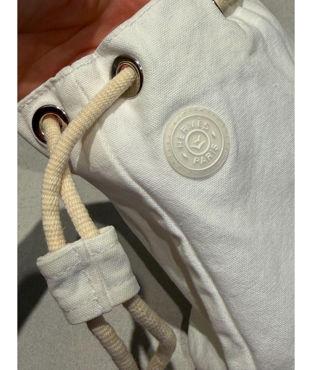 HERMES Белый рюкзак, фото 7