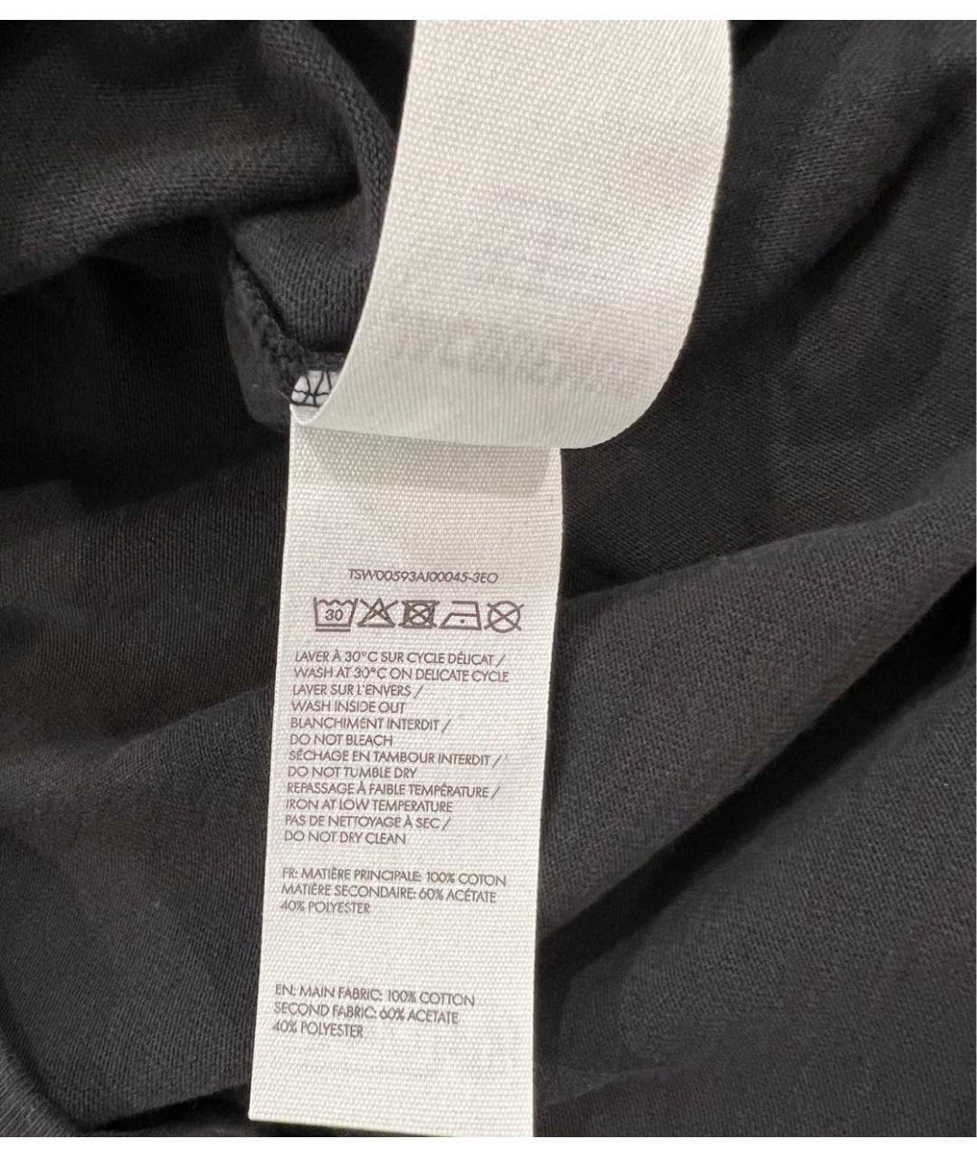 JACQUEMUS Темно-синяя хлопковая футболка, фото 6