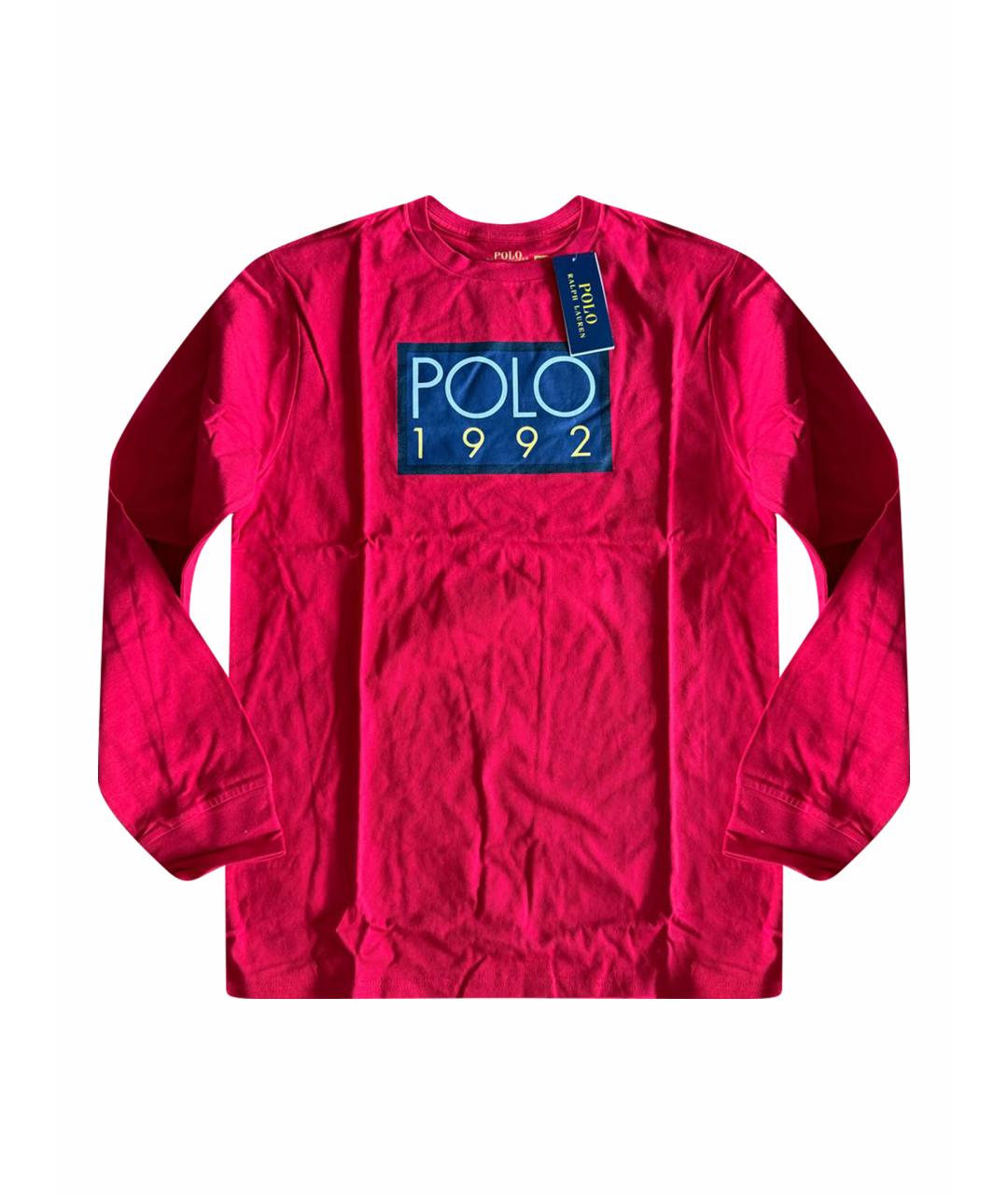 POLO RALPH LAUREN Красная хлопковая детская футболка, фото 1