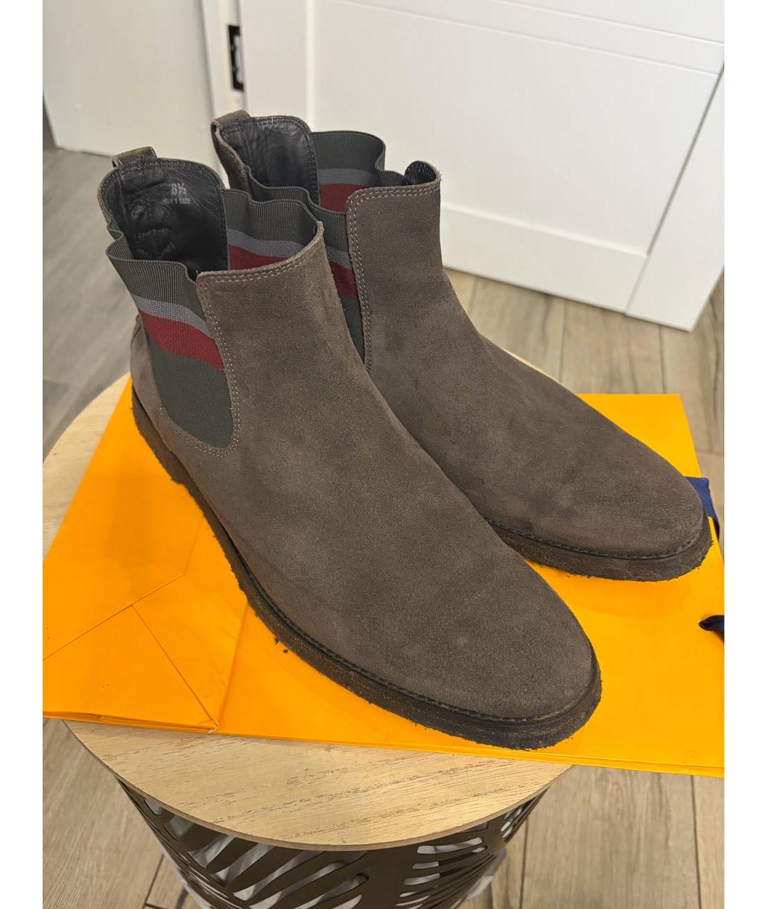 TOD'S Коричневые замшевые высокие ботинки, фото 5