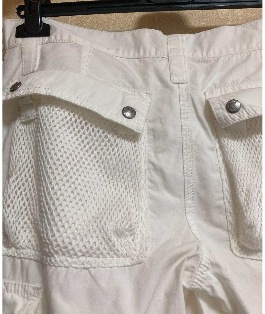 DOLCE&GABBANA Белые хлопковые прямые брюки, фото 8