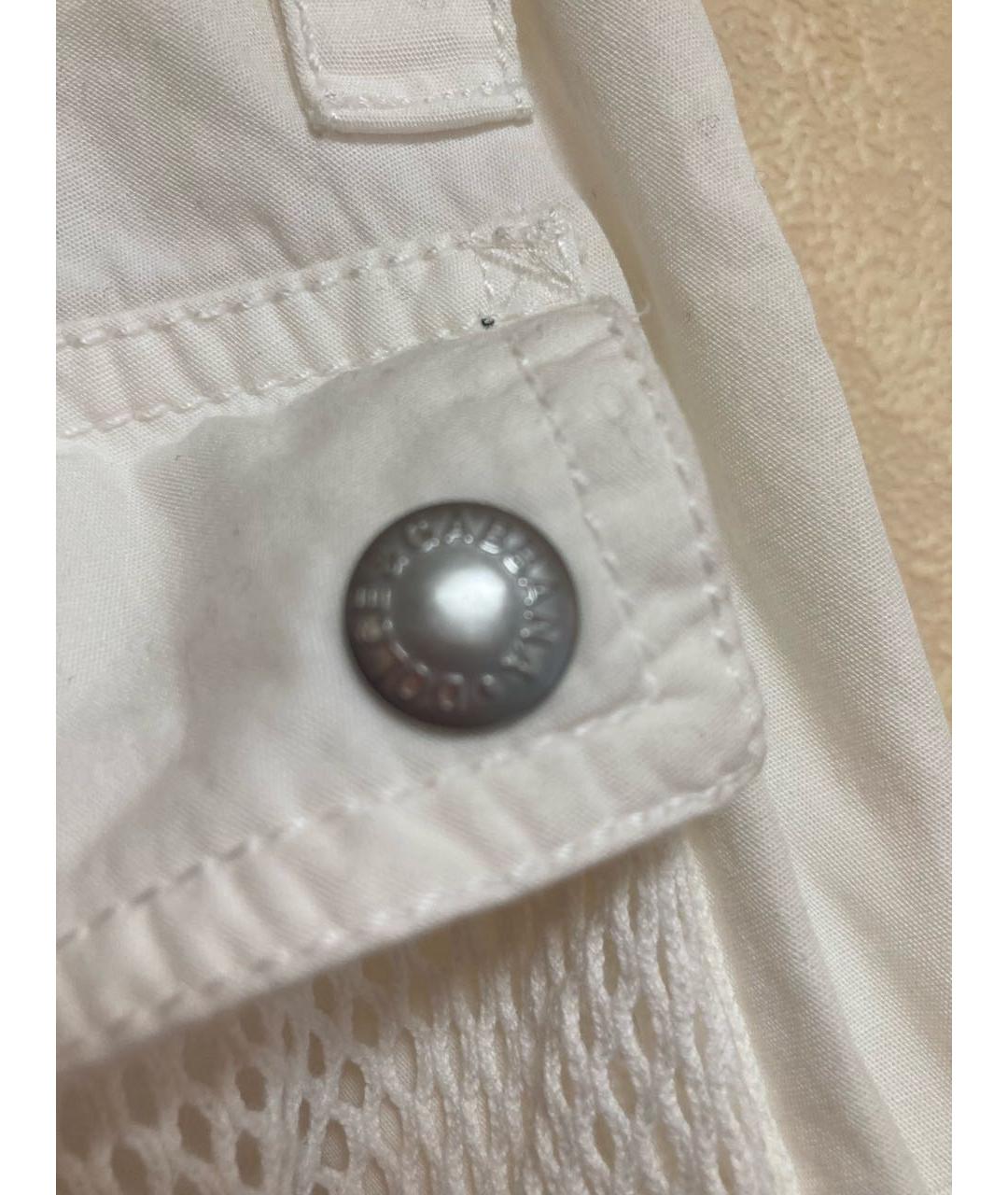 DOLCE&GABBANA Белые хлопковые прямые брюки, фото 7