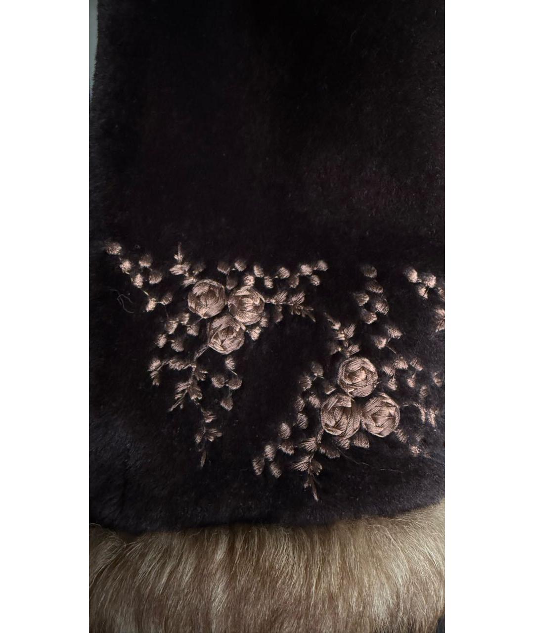 SPORTMAX Коричневый меховой жакет/пиджак, фото 5