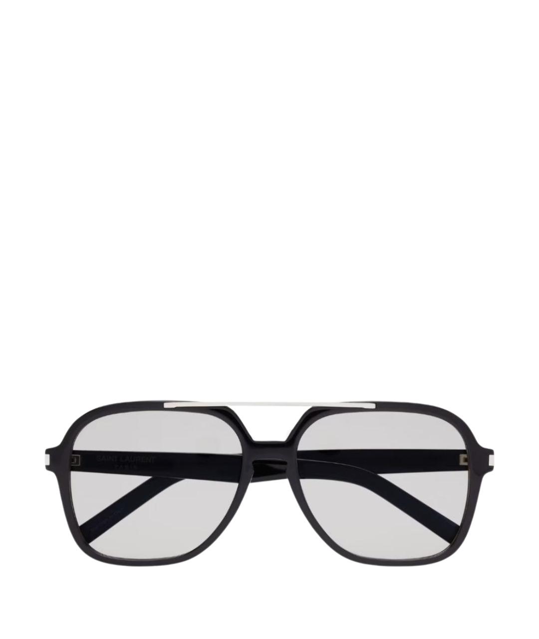 SAINT LAURENT Черные пластиковые солнцезащитные очки, фото 1
