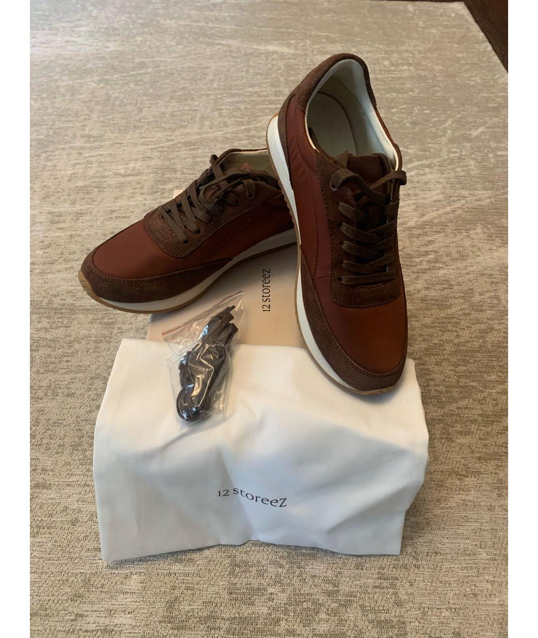 12 STOREEZ Коричневые замшевые кроссовки, фото 4