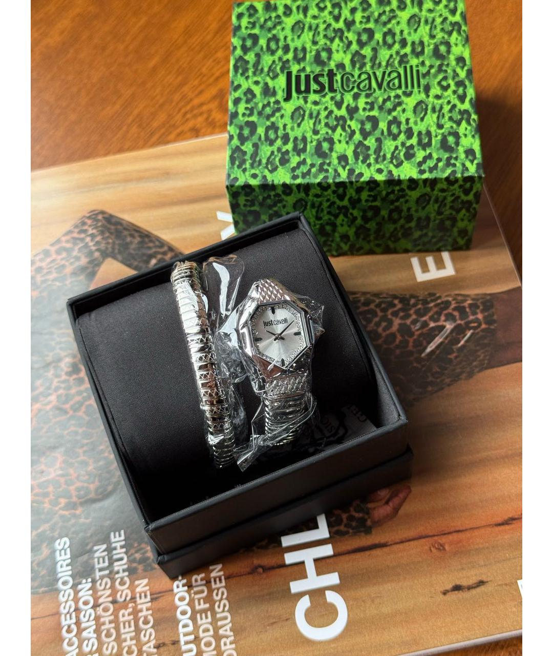 JUST CAVALLI Серебряные стальные часы, фото 2
