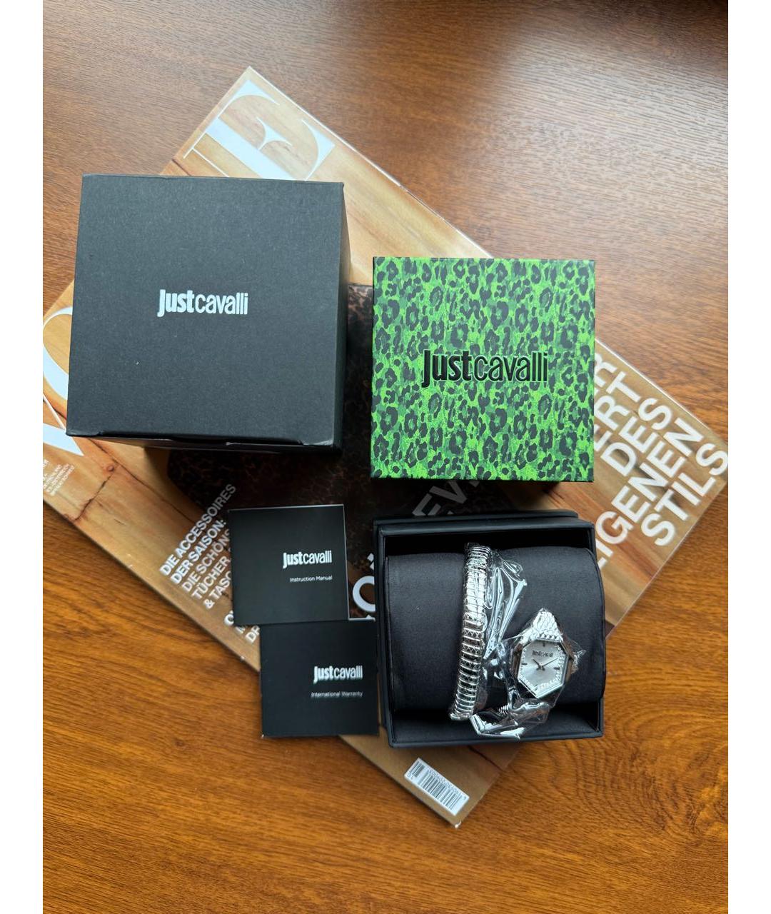 JUST CAVALLI Серебряные стальные часы, фото 5
