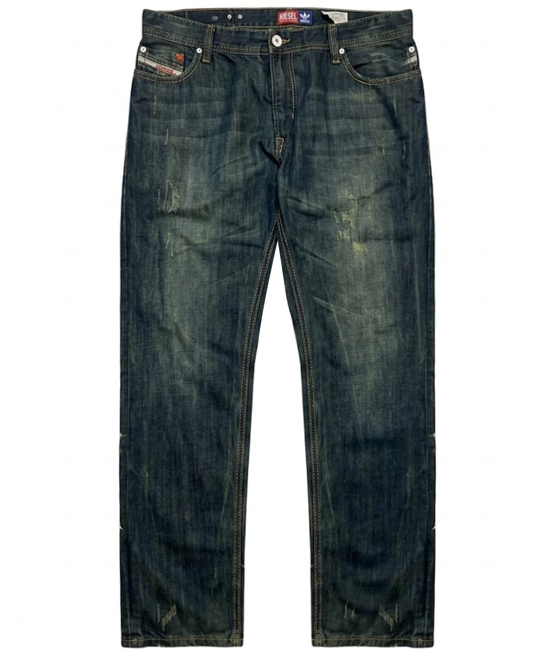 ADIDAS Темно-синие прямые джинсы, фото 1