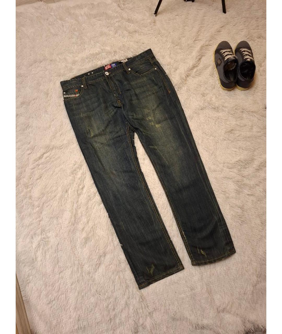 ADIDAS Темно-синие прямые джинсы, фото 5