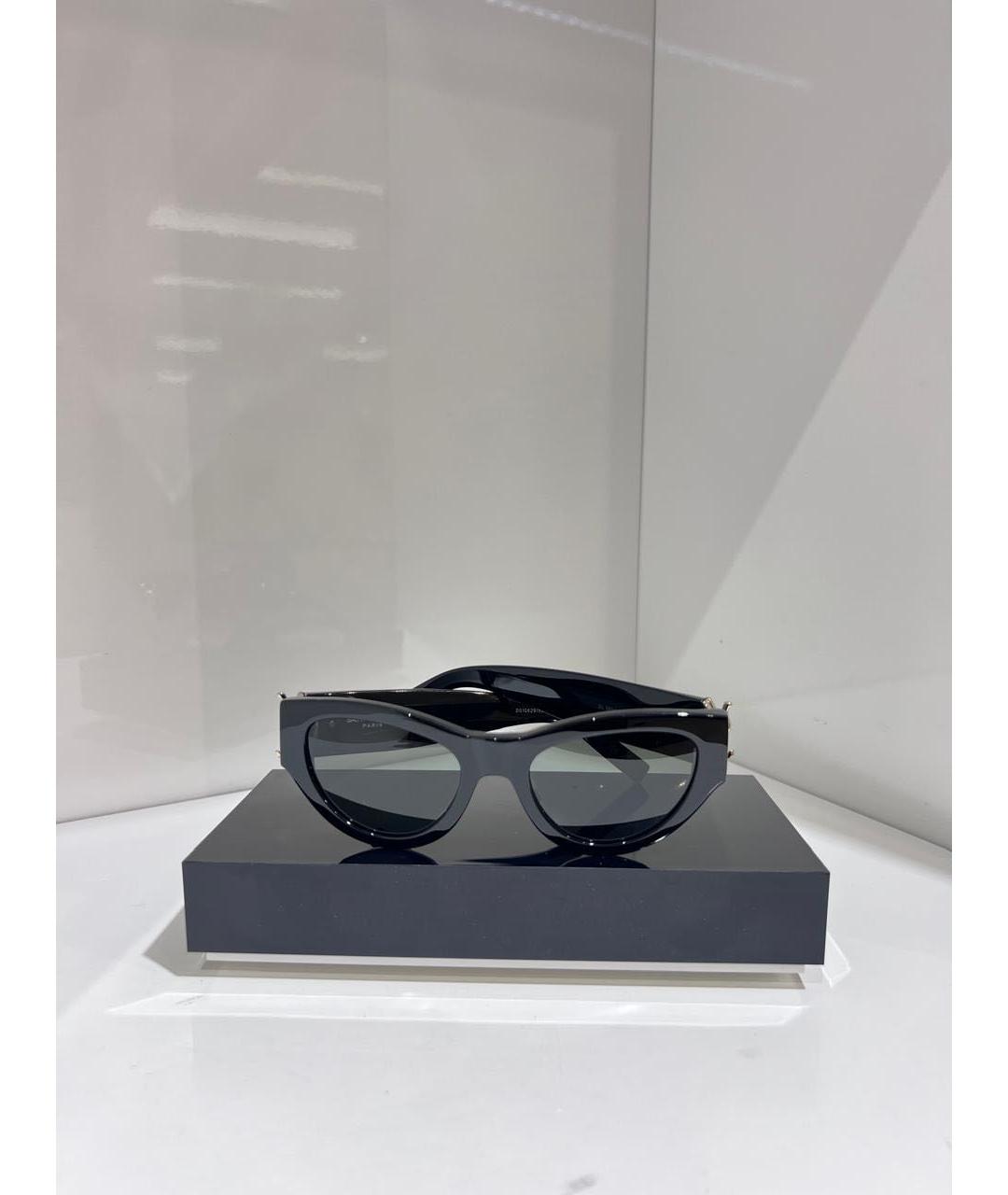 SAINT LAURENT Черные пластиковые солнцезащитные очки, фото 2