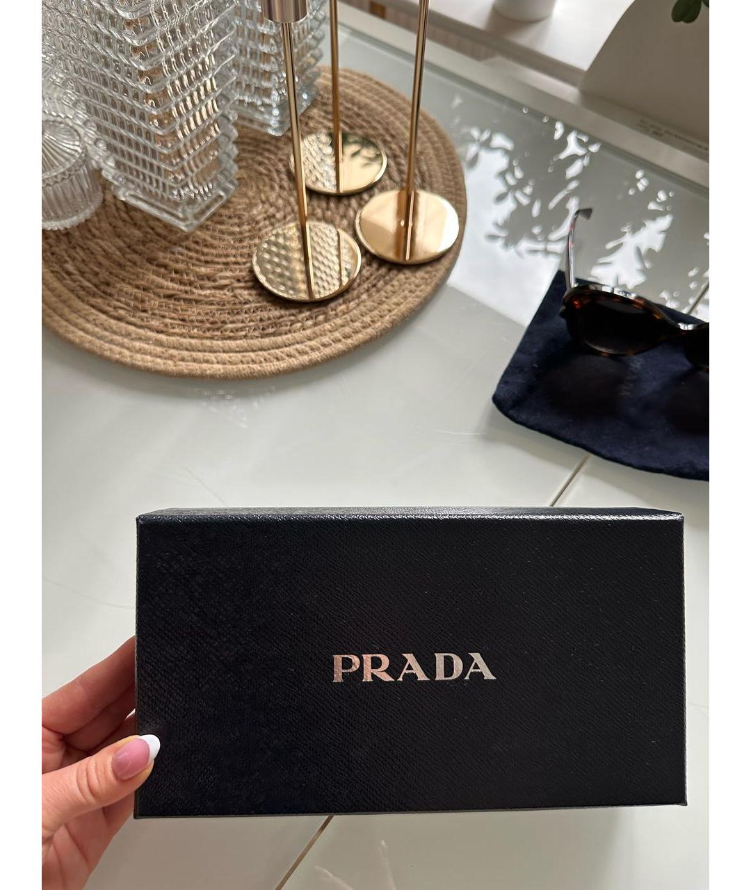 PRADA Черный кожаный кошелек, фото 4