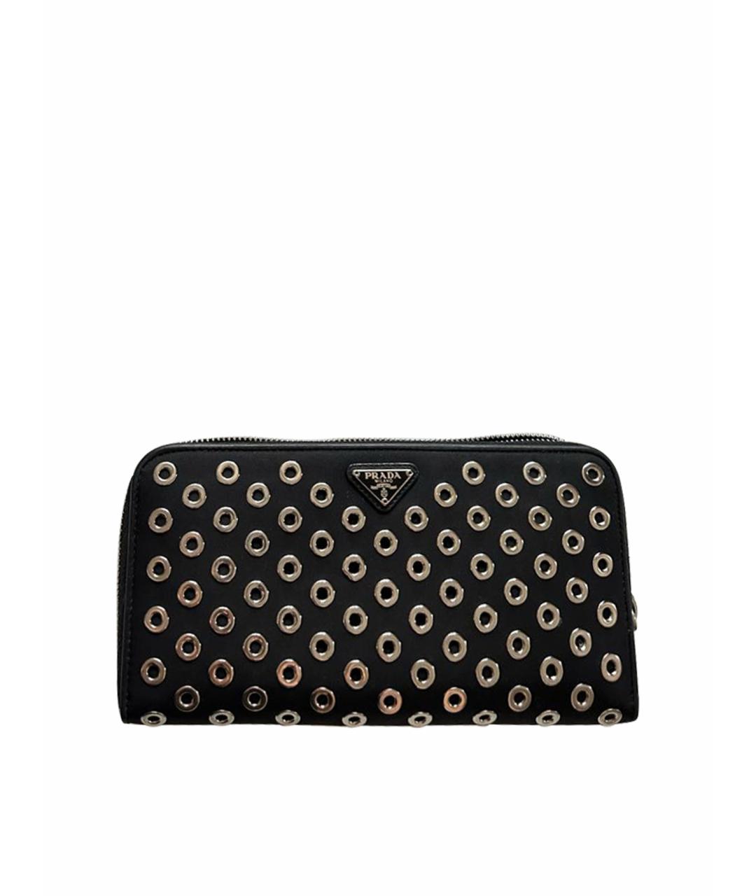 PRADA Черный кожаный кошелек, фото 1