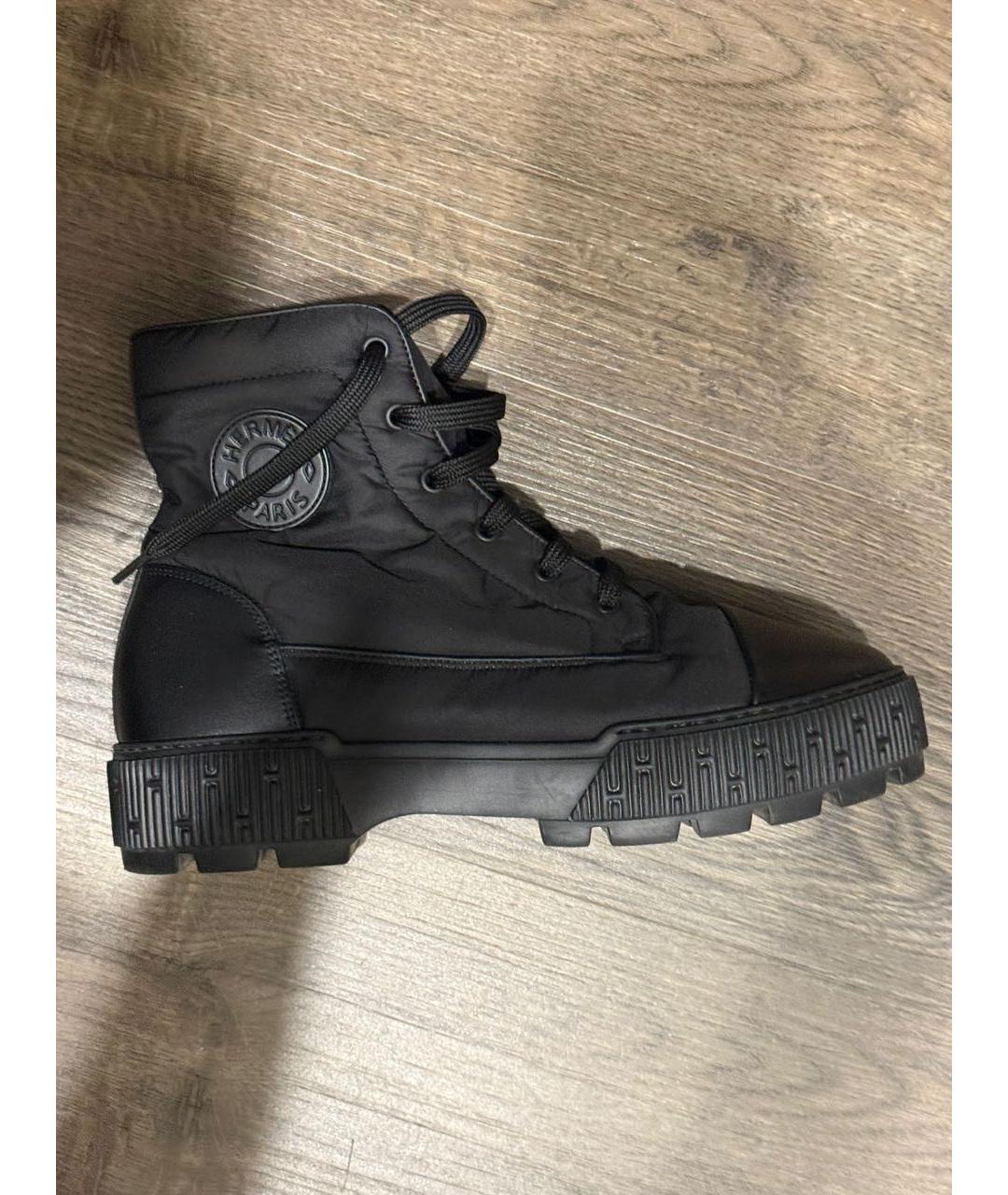 HERMES Черные ботинки, фото 9