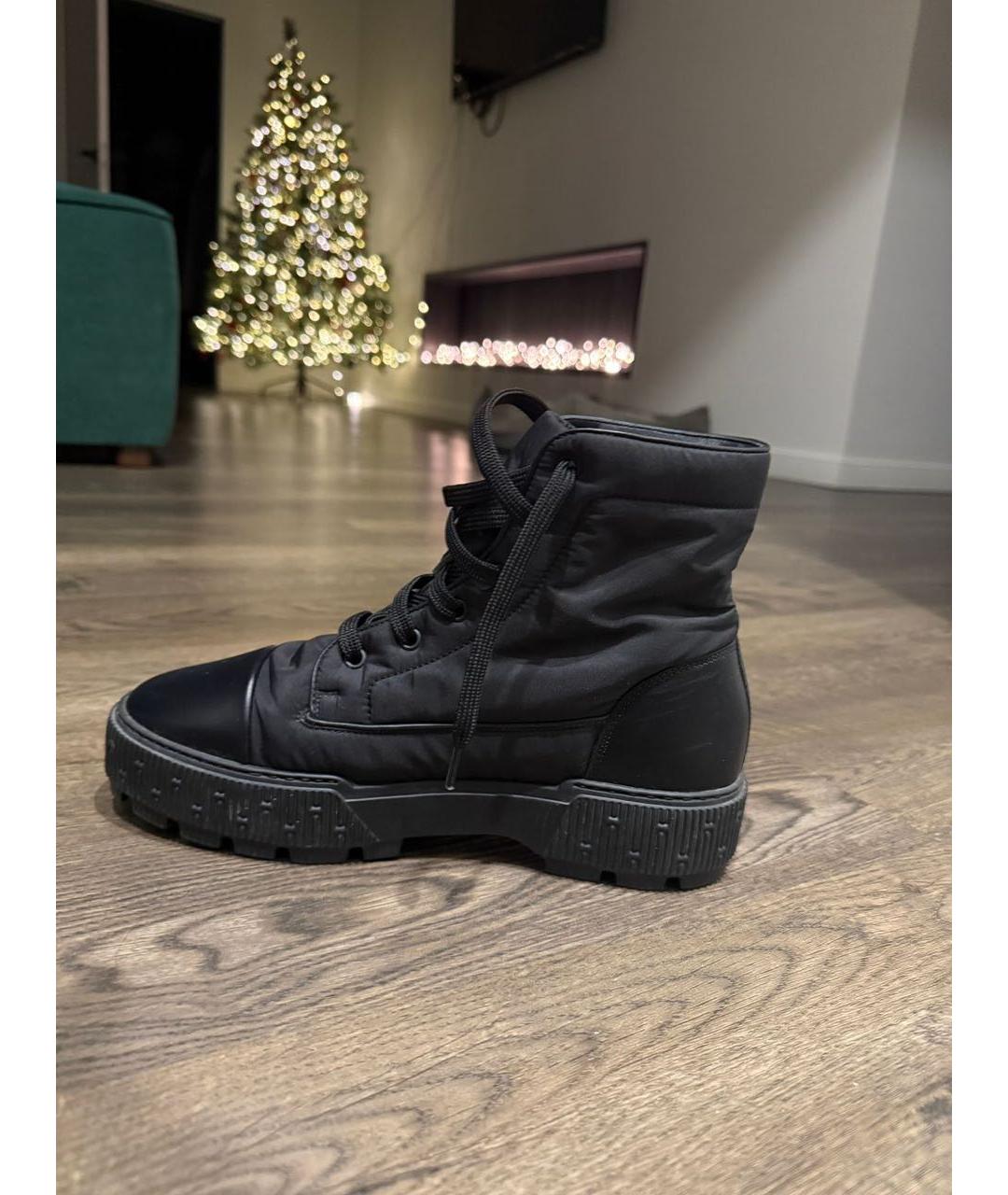 HERMES Черные ботинки, фото 6